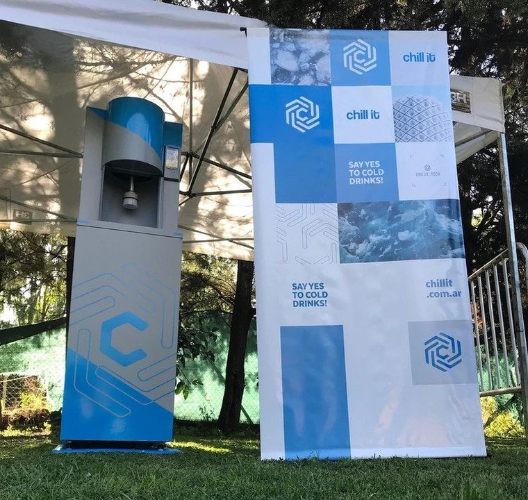 Innovadora máquina para enfriar latas de gaseosas u otro tipo de bebidas en tan solo 30 segundos (@chillit_tech) Foto: @chillit_tech