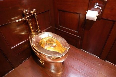 El inodoro de oro macizo pesaba 98 kg y estaba asegurado por US$6 millones