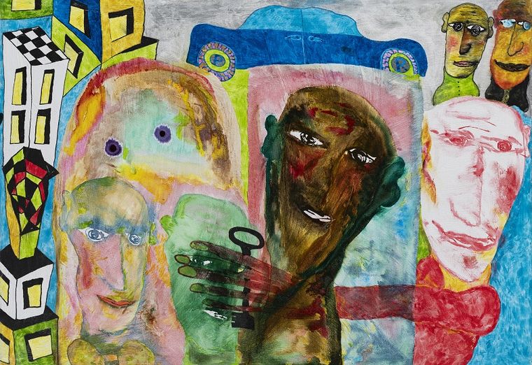 Pedro Roth, acrílico sobre lienzo. Pedro Roth, acrílico sobre lienzo.