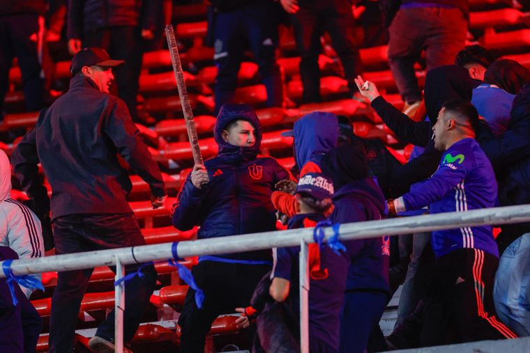 Algunas de las imágenes de la violencia en el Libertadores de América.&nbsp;