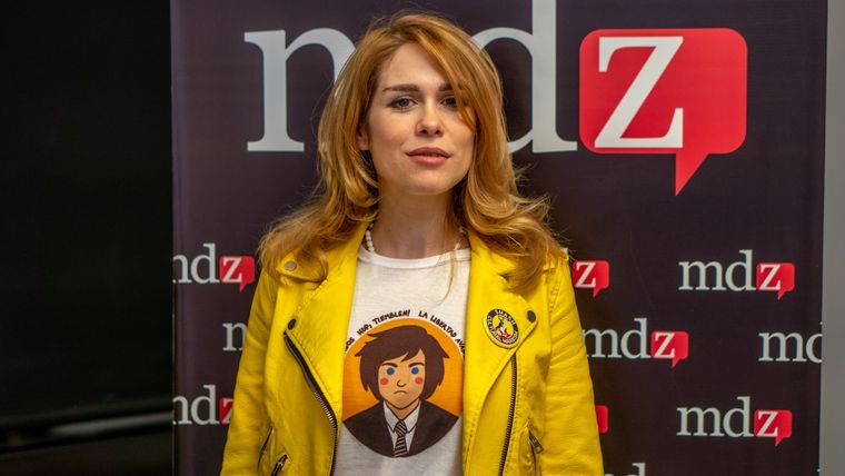 Lilia Lemoine, quien fuera atacada en ocasión del homenaje a las víctimas de terrorismo organizado en la Legislatura Porteña Foto: MDZ