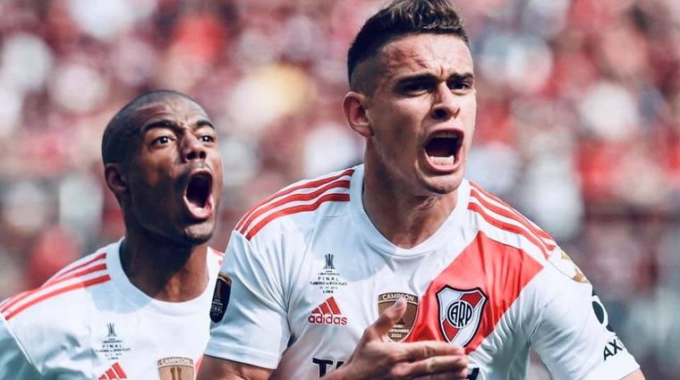 Rafael Santos Borré es seguido desde Europa. Foto: River Plate