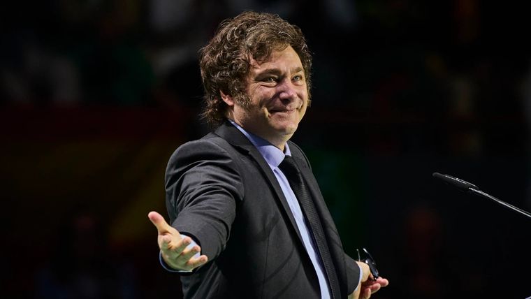 Milei y otro discurso contra el expresidente Mauricio Macri Foto: X