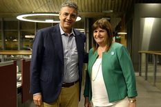 Waldo Wolff, Jorge Macri, Patricia Bullrich y Gabino Tapia se reunieron para avanzar en el traspaso de competencias judiciales a la Ciudad y en materia de seguridad. Foto: Twitter Jorge Macri