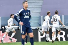 Gaich celebra mientras Cristiano mastica bronca Foto: EFE