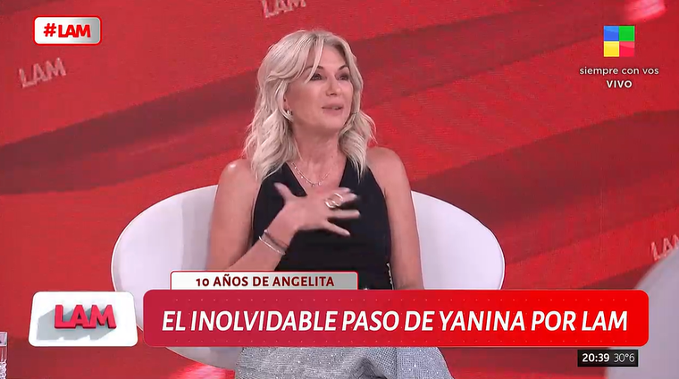 Yanina Latorre se emocionó en LAM. Yanina Latorre se emocionó en LAM. 