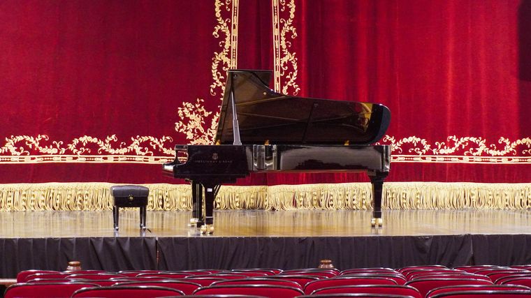 El piano de cola es un emblema del Teatro Independencia. El piano de cola es un emblema del Teatro Independencia.