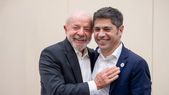Axel Kicillof junto con Lula Da Silva en Barcelona.