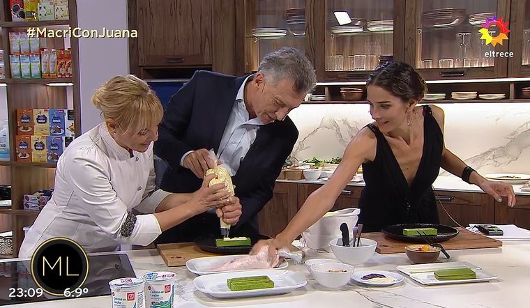 El particular momento culinario de Mauricio Macri en La noche de Mirtha