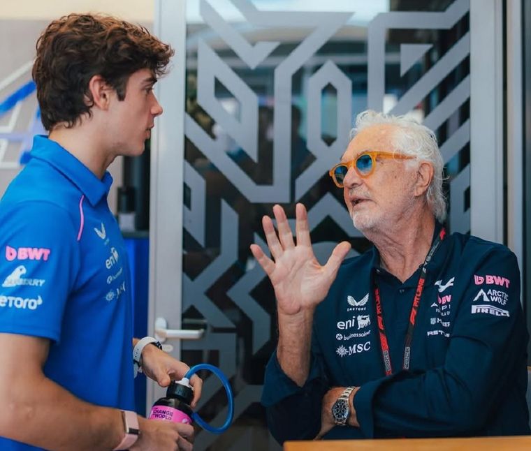 Briatore destacó el talento de Colapinto y lo alentó a enfocarse en su manejo.