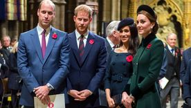 Meghan, Kate, William y Harry de Inglaterra Foto: Quien.