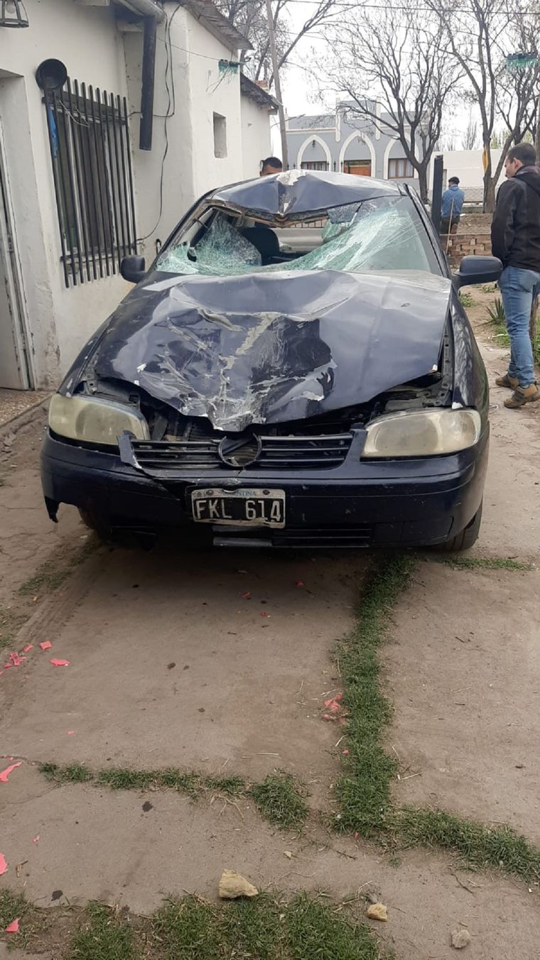 El auto que participó del accidente Foto: Ministerio de Seguridad