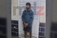 El indigente detenido por el robo en un comercio de Las Heras.&nbsp;