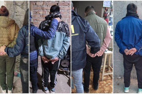 Cuatro de los seis detenidos por los ataques denunciados por la familia a cargo del merendero maipucino. Cuatro de los seis detenidos por los ataques denunciados por la familia a cargo del merendero maipucino.