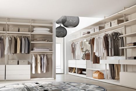 Vestidores funcionales que pueden cumplir la función de escritorio Foto: Foto: Architonic