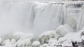 Así se ven las Cataratas del Niágara congeladas. Así se ven las Cataratas del Niágara congeladas.