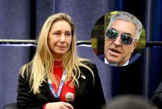 La secretaria general de Presidencia, Karina Milei, y el abogado de la AFA, Gregorio Dalbón.