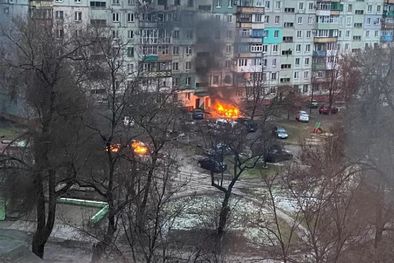 MDZol | Mariúpol lleva varios días bajo asedio de Rusia. Foto: REUTERS
