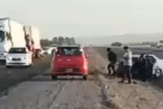 El hecho ocurrió entre las ciudades de Trelew y Puerto Madryn.  Foto: Captura de video