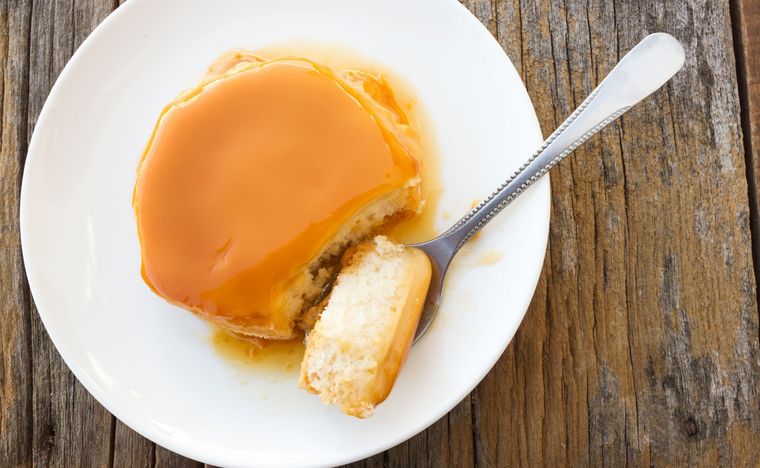 Flan de pera Una receta simple y deliciosa para hacer en pocos pasos Foto: Shutterstock