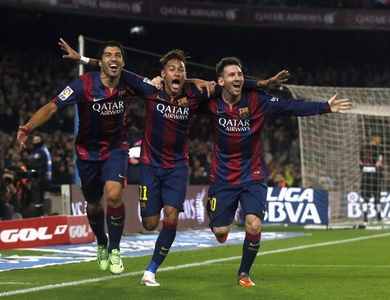La MSN. Amigos dentro y afuera de la cancha Foto: Barcelona