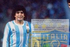 una camiseta de maradona alcanzo una jugosa cifra en una subasta