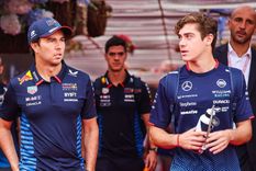 Checo Pérez y Franco Colapinto. Foto: @F1