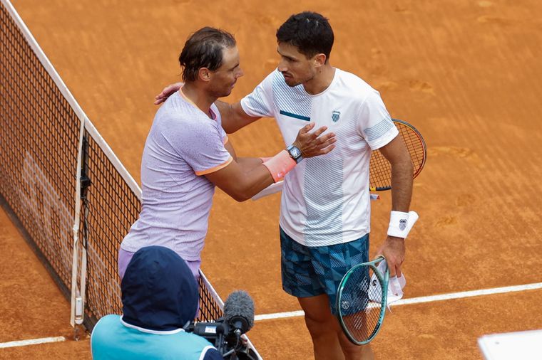 Nadal, Cachín y su encuentro en Miami. Foto: EFE