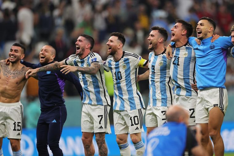Argentina le ganó a Croacia 3 a 0 y jugará en la final del Mundial Foto: EFE