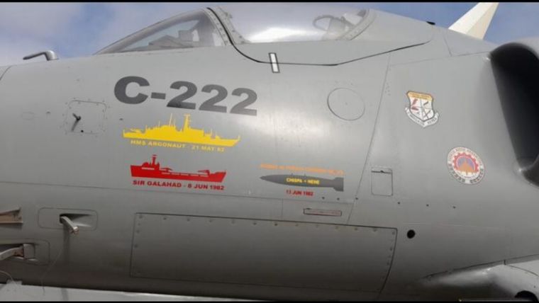 El Tordillo exhibiendo sus “killmarks”. Foto: elportalregional.com.ar