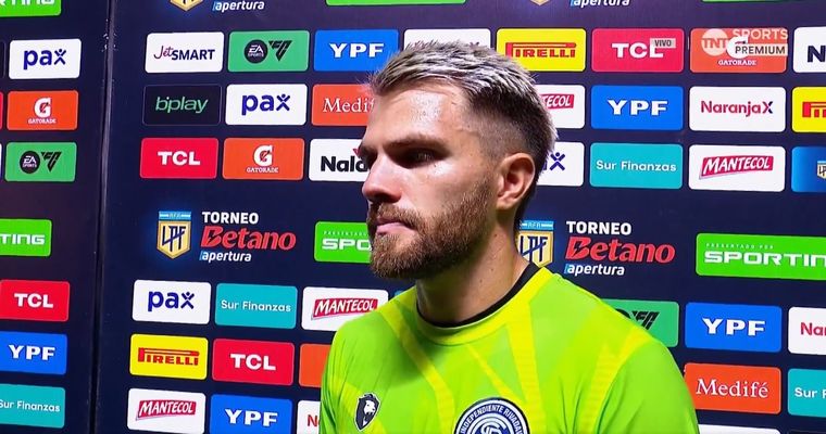 Ezequiel Centurión logró terminar con el arco en cero después de tres fechas complicadas. Foto: Captura de TV