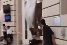 El temporal generó graves destrozos en el hipódromo de Palermo Foto: Captura de video El temporal generó graves destrozos en el hipódromo de Palermo Foto: Captura de video