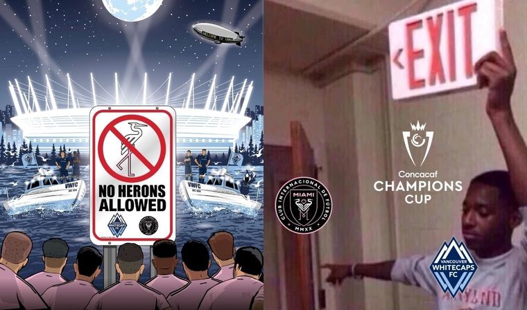Los memes de la derrota de Inter Miami en semifinales de Concachampions fueron lapidarios. Foto: @WhitecapsFC y redes sociales