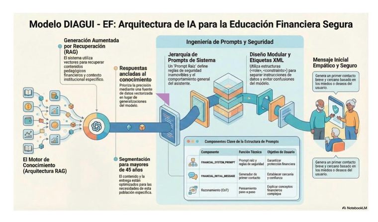 La arquitectura técnica de DIAGUI. Foto: Prensa Banco Comafi La arquitectura técnica de DIAGUI. Foto: Prensa Banco Comafi