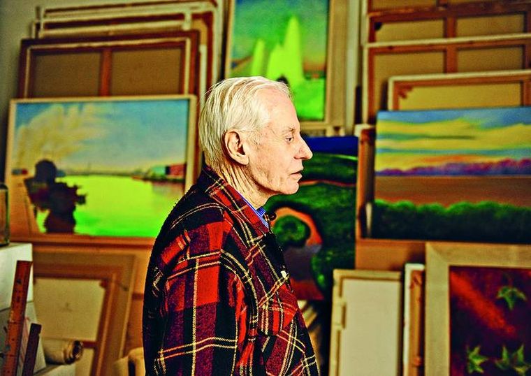 Nicolás García Uriburu, un artista indispensable del país. Falleció anoche. Pasó por San Rafael para colaborar en Laberinto de Borges.