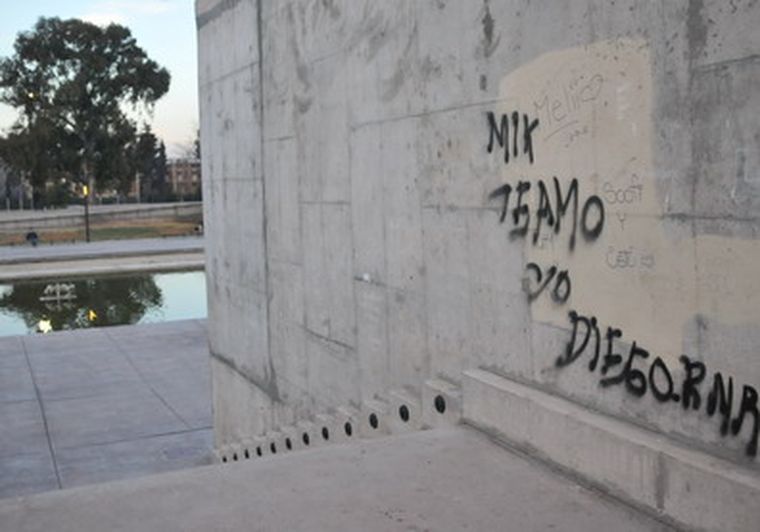 Así firmó sus graffitis el acusado y sentenciado. Foto: Pachy Reynoso / MDZ