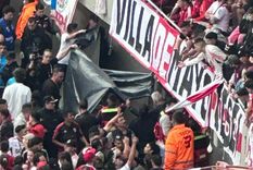 El lugar donde quedó el cuerpo del hincha. Foto: Redes Sociales