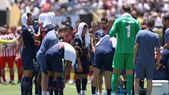 En el partido entre PSG-Atlético de Madrid las temperaturas superaron los 31 grados. En el partido entre PSG-Atlético de Madrid las temperaturas superaron los 31 grados.