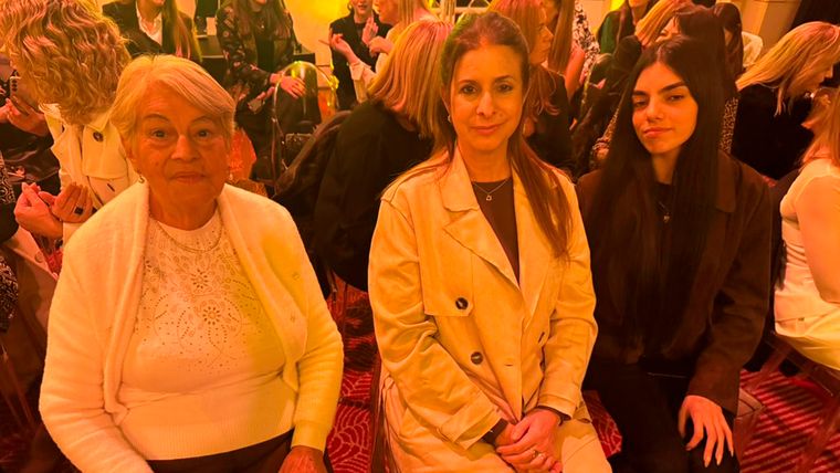 Rosa Cabrera, Carolina Oggero y Sofia Valdez.