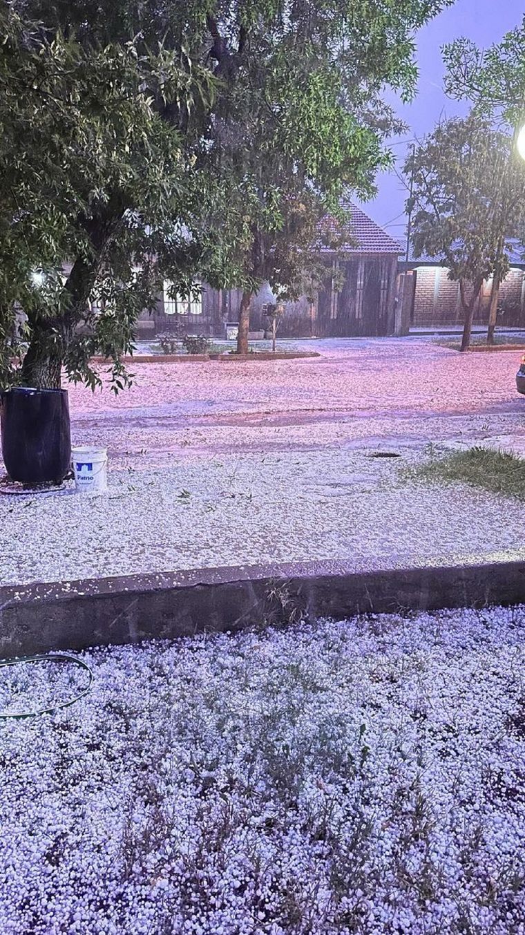 Las tormenta provocó daños importantes en el Valle de Uco. Foto: Redes sociales
