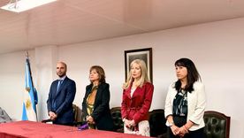 Los jueces del Tribunal Superior de Santa Cruz, Fernando Basanta, María de los Ángeles Mercau, Reneé Fernández y Paula Ludueña. Los jueces del Tribunal Superior de Santa Cruz, Fernando Basanta, María de los Ángeles Mercau, Reneé Fernández y Paula Ludueña.