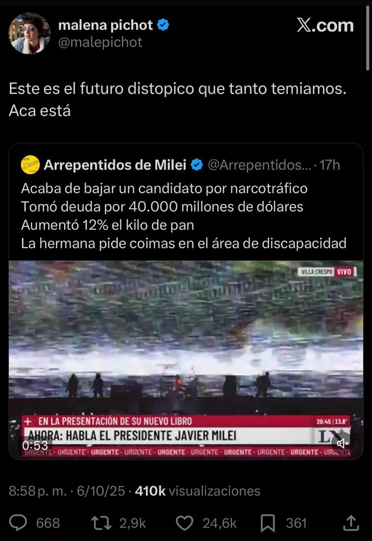 Las reacciones en redes sociales. Créditos: X Las reacciones en redes sociales. Créditos: X