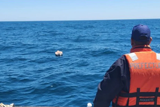 Prefectura encontró el kayak del joven desaparecido Foto: NA Prefectura encontró el kayak del joven desaparecido Foto: NA