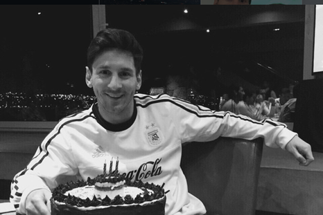El cumpleaños de Lionel Messi, en 2015. El cumpleaños de Lionel Messi, en 2015.