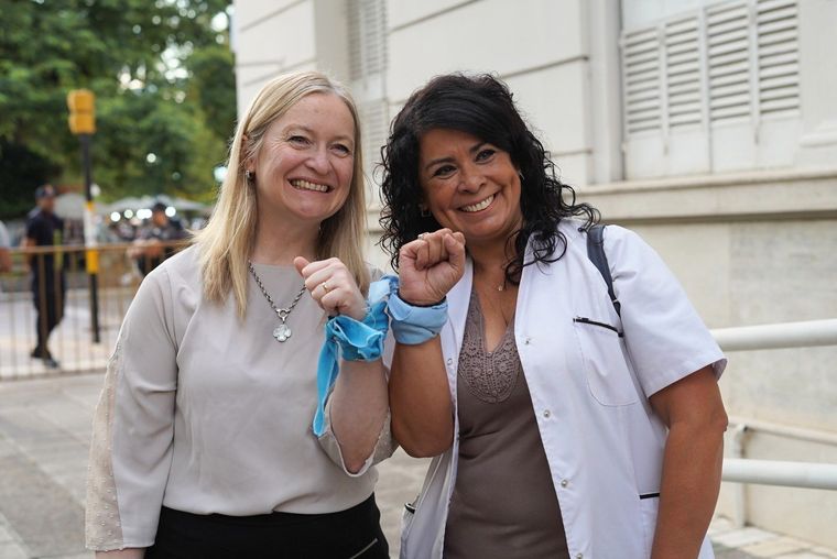 Hebe Casado en la marcha Por la Vida. Foto: X: @hebesil