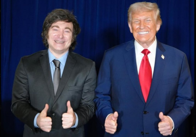 Javier Milei y Donald Trump