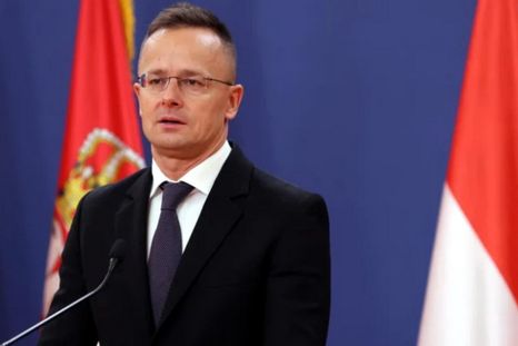 Peter Szijjarto, ministro de Exteriores de Hungría, confrontó a Ucrania. Foto Efe