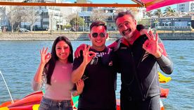 Turistas de Santiago del Estero extraviaron la llave de su camioneta en el lago San Roque junto al buzo Gonzalo Odasso. Turistas de Santiago del Estero extraviaron la llave de su camioneta en el lago San Roque junto al buzo Gonzalo Odasso.