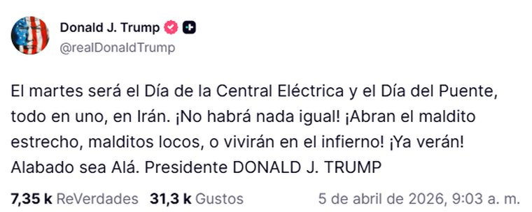 Trump redobló sus amenazas hacía Irán. Trump redobló sus amenazas hacía Irán.