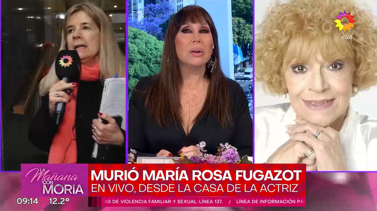 María Rosa Fugazot murió a los 83 años. María Rosa Fugazot murió a los 83 años.